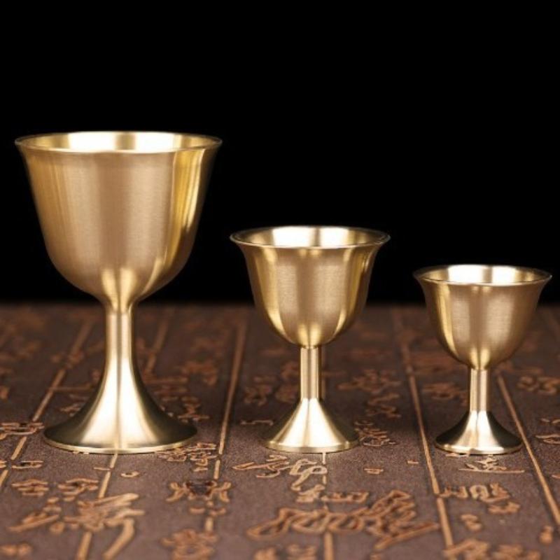 Wine Beer Red - Mug Tembaga Kuningan Retro, Tekstur Mengkilap
