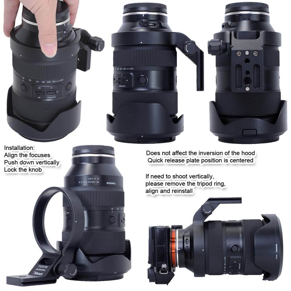 IShoot Lens Collar untuk Tamro - Wine Xd ulasan dan harga