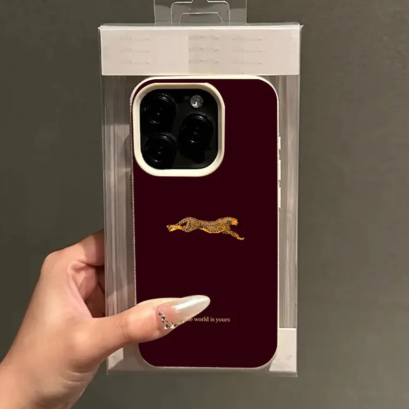 Casing HP Motif Leopard Merah  - Wine & Beer Packages ulasan dan harga