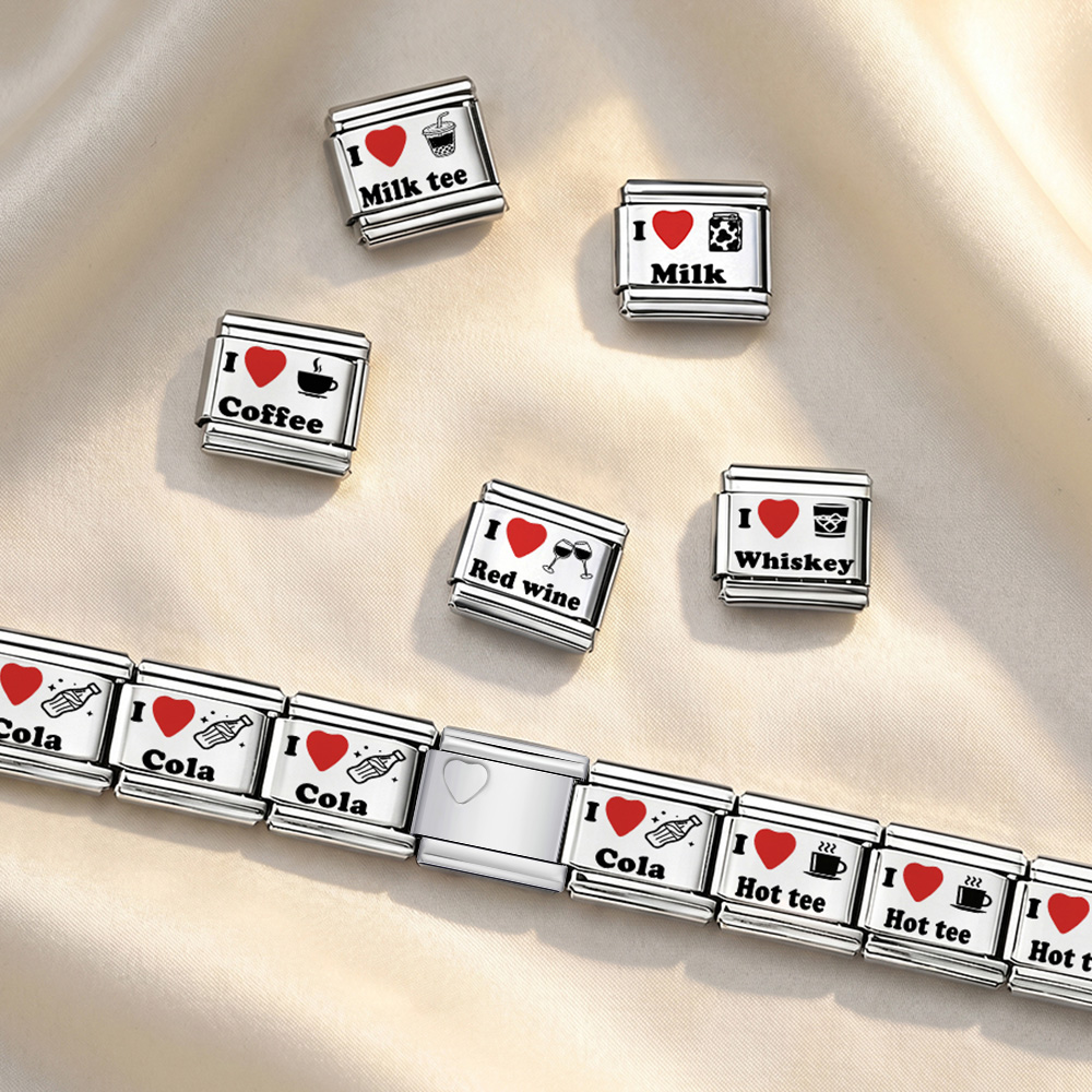 Gelang Fashion Italia I Love R - Wine Beer Red ulasan dan harga