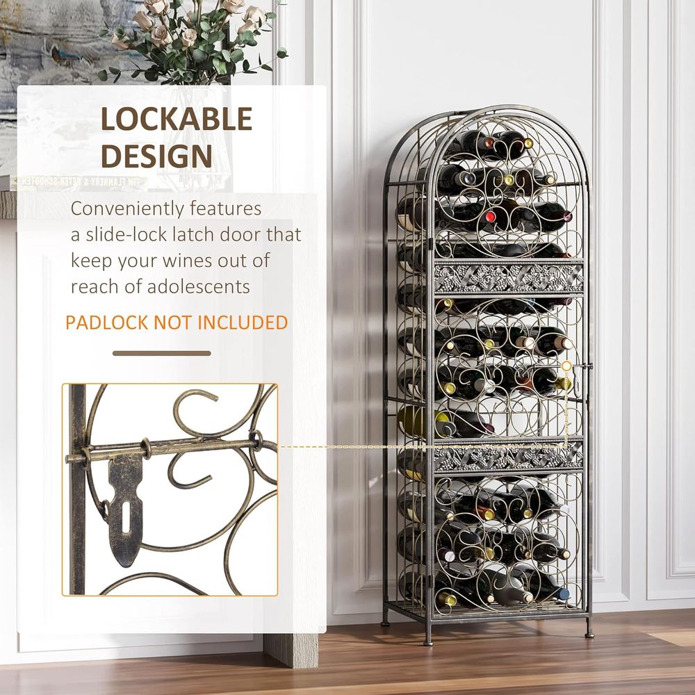 Rak Anggur Besi Tempa Antik Be - Wine & Beer Packages ulasan dan harga